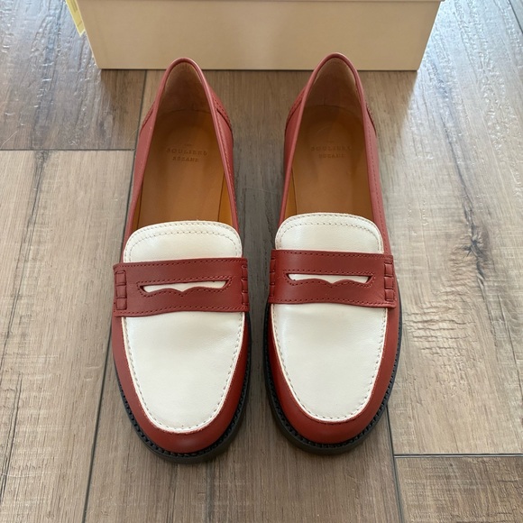 BNWT Sezane Andrea Loafers - Terracotta & Cream - Picture 7 of 12